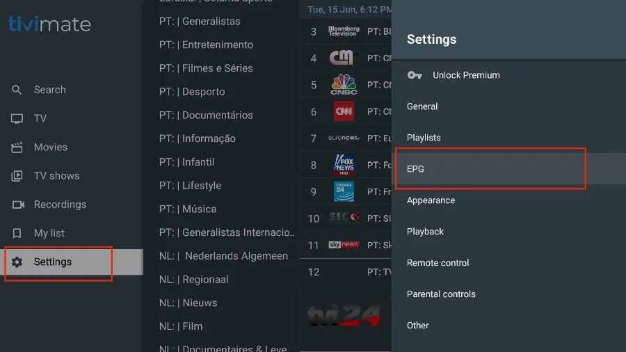 How to Install Tivimate on Fire TV Stick 31 select tivimate settings